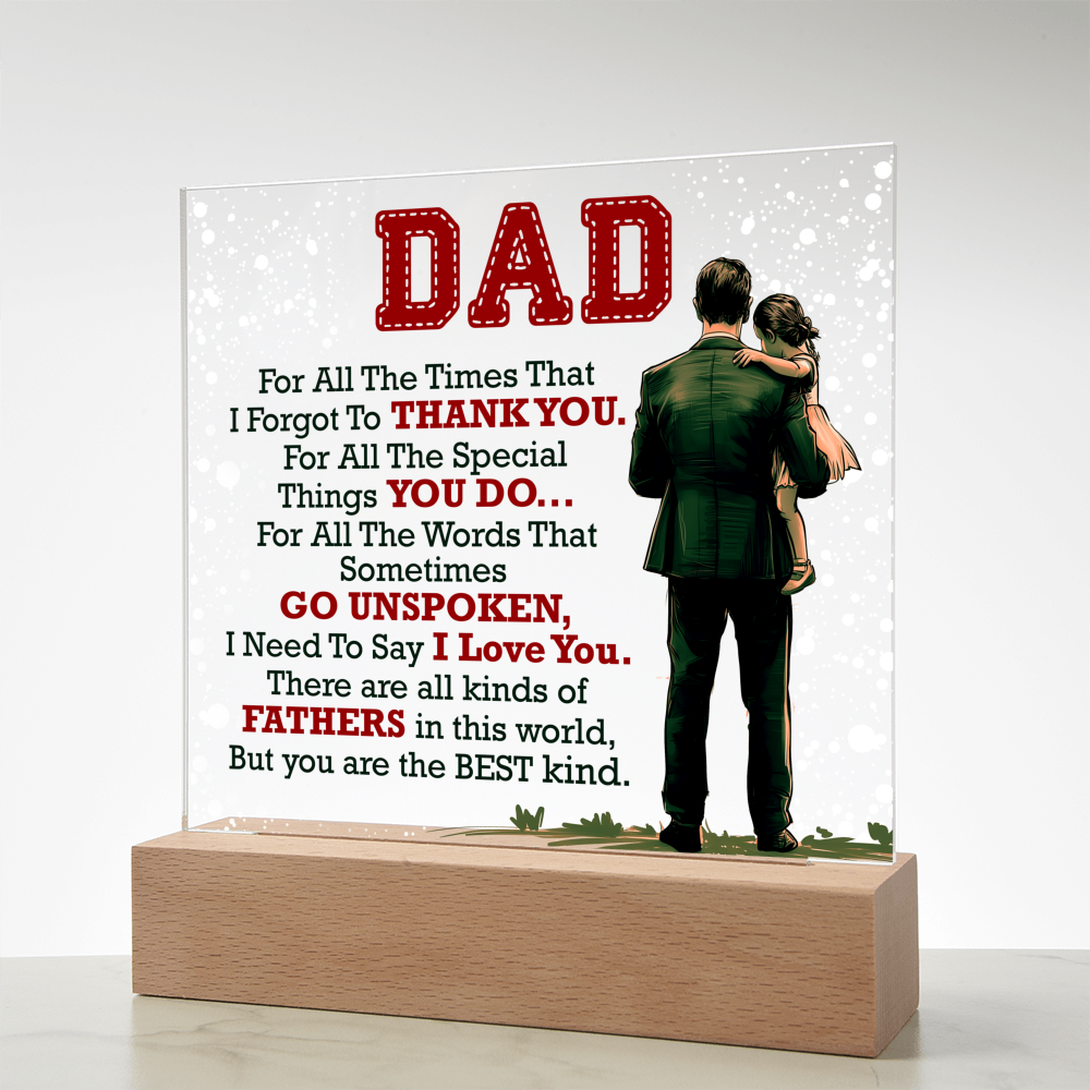 Thank You Dad - Acrylic Square